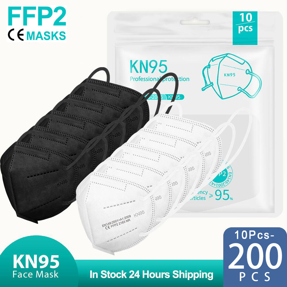 10-200PCS Mascherine FFP2 Nere - Disposable Surgical Mask recensione e prezzo